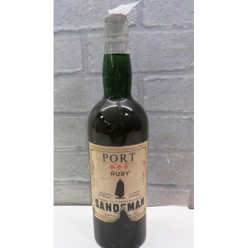 356 - VINTAGE UNOPENED BOTTLE OF SANDEMAN PORT RUBY No 883547