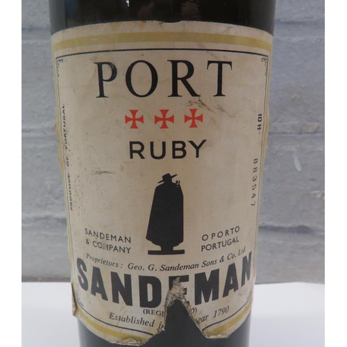 356 - VINTAGE UNOPENED BOTTLE OF SANDEMAN PORT RUBY No 883547