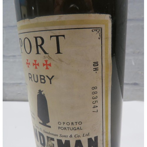 356 - VINTAGE UNOPENED BOTTLE OF SANDEMAN PORT RUBY No 883547