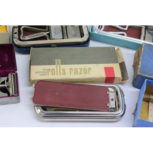 414 - 8 x Assorted Vintage Gents Shavers / Razors / Clippers Inc Rolls Razor Etc