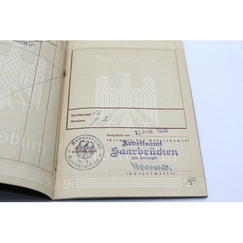 477 - 3 x WW2 Era German Workers Identity Books