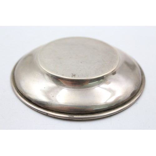 525 - Vintage Hallmarked 1925 Birmingham STERLING SILVER Plain Pin / Trinket Dish 44g