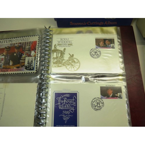 132 - JOBLOT OF LFIRST DAY COVERS ALBUMS OF COMMEMORATIVE ETC