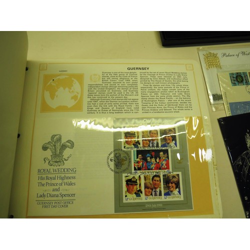 132 - JOBLOT OF LFIRST DAY COVERS ALBUMS OF COMMEMORATIVE ETC