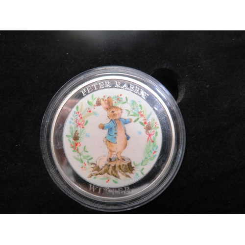 147 - COIN SETS PETER RABBIT AND CARD/COINS