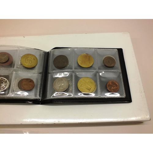 4 - TUB OF COINS, TOKENS AND BANKNOTES