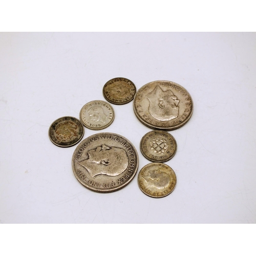 5 - BRITISH SILVER CONS INCLUDING 1916 AND 2928 SO;VER FLORINS