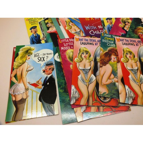 12 - 44 x BAMFORTHS 7INCH COMICAL POSTCARDS