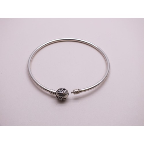 340 - 2 x SILVER BANGLES