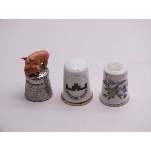 349 - 3 x BOXED THIMBLES