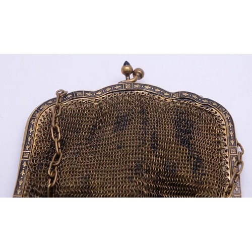 358 - ART-DECO MESH PURSE