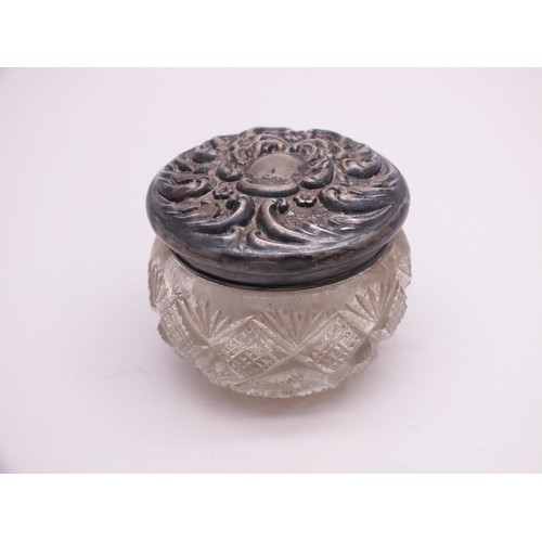 368 - SILVER TOP LIDDED POT