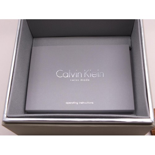 372 - CALVIN KLIEN WRISTWATCH BOXED AND WORKING