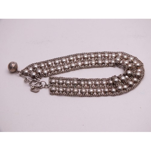 379 - 3 x SILVER BRACELETS