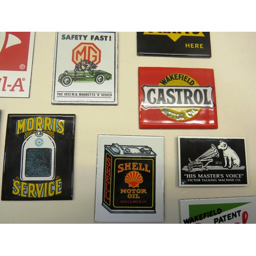 108 - COLLECTION OF AUTO RELATED  AND OTHER FRIDGE MAGNETS