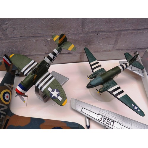 110 - CORGI MILITARY PLANES & STANDS