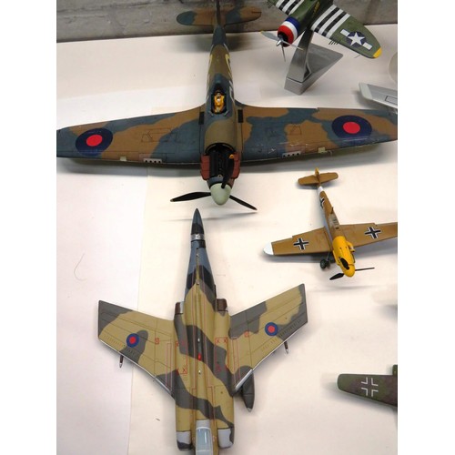 110 - CORGI MILITARY PLANES & STANDS