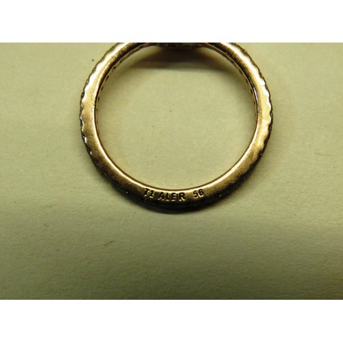 127 - PANDORA RING AND BOX STAMPED ALE R56