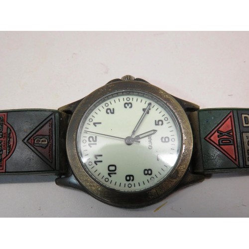 203 - 4 x WATCHES AND SPARE STRAPS