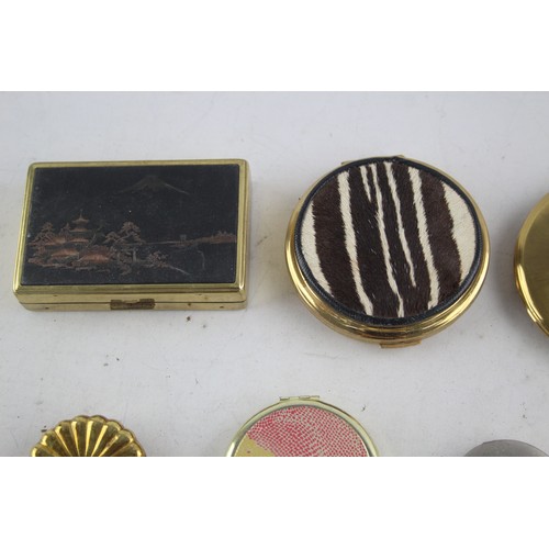 402 - 10 x Assorted Vintage Ladies Vanity Powder COMPACTS Inc Stratton, Kigu Etc