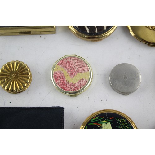 402 - 10 x Assorted Vintage Ladies Vanity Powder COMPACTS Inc Stratton, Kigu Etc