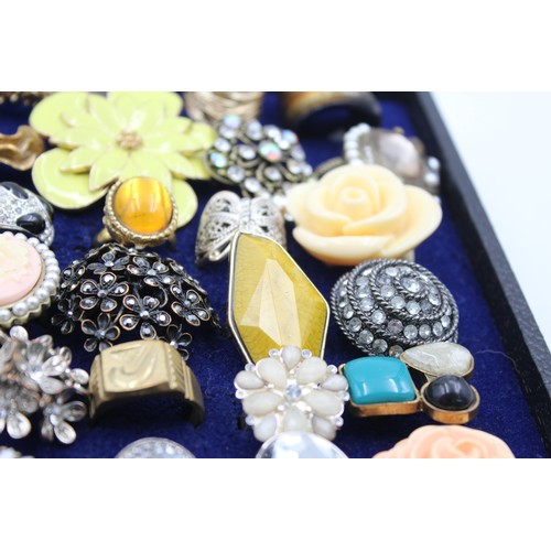 679 - 35 X Assorted Statement Costume Rings