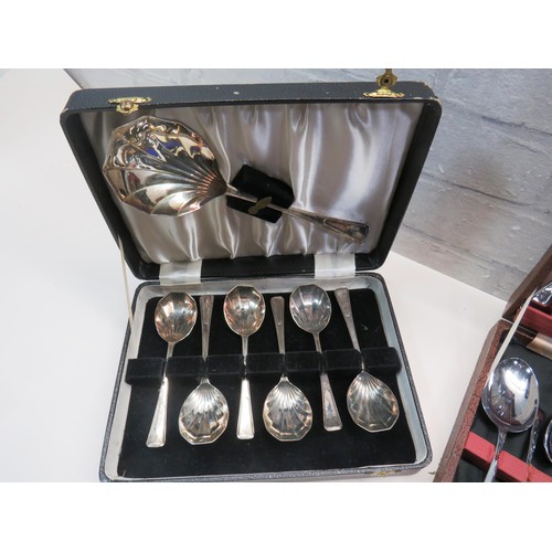 83 - 4 x BOXED DINING SETS TO INCLUDE CUTLERY CARVING ETC