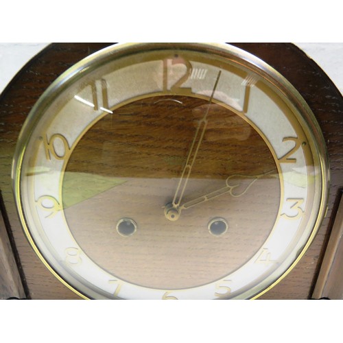 72 - SMITHS MANTLE CLOCK WITH KEY