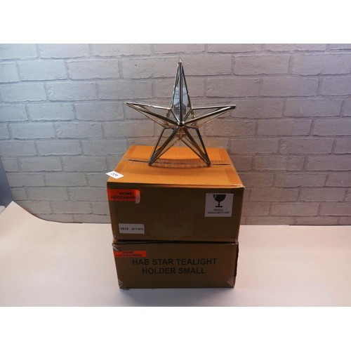 229 - 2 x STAR T-LIGHT HOLDER