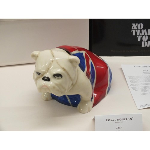 331 - ROYAL DOULTON 007 JAMES BOND BULLDOG FIGURE 