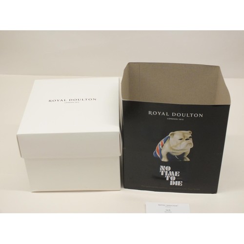 331 - ROYAL DOULTON 007 JAMES BOND BULLDOG FIGURE 