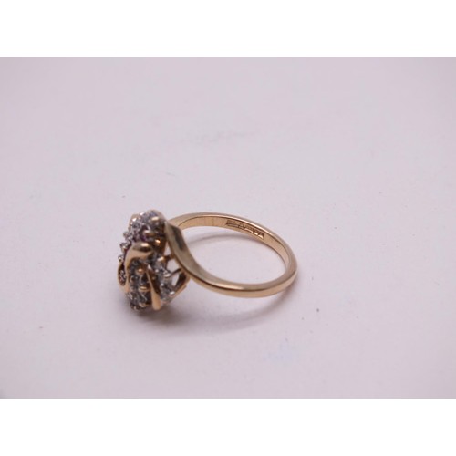 267 - 9CT VINTAGE DRESS RING