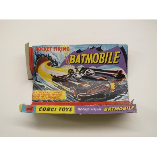 58 - BOXED CORGI BATMOBILE WITH BATMAN AND ROBIN