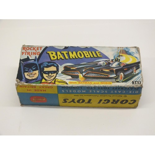 58 - BOXED CORGI BATMOBILE WITH BATMAN AND ROBIN