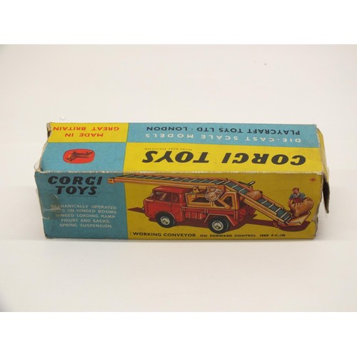 60 - BOXED CORGI WORKING CONVEYOR ON FORWARD CONTROL JEEP- F.C.- 150 WITH SACKS