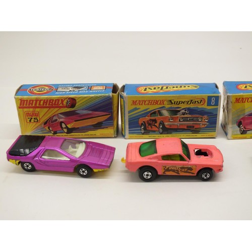 65 - 4 x BOXED MATCHBOX SUPERFAST CARS