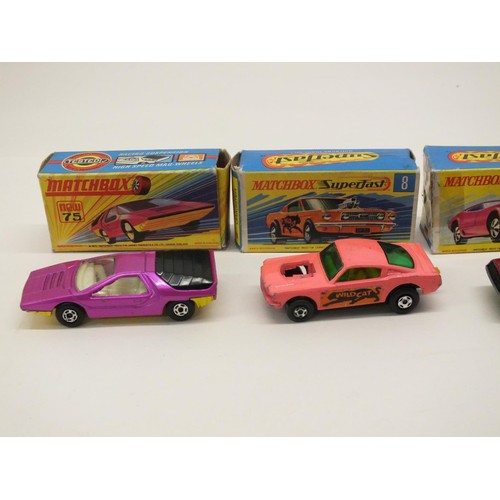 65 - 4 x BOXED MATCHBOX SUPERFAST CARS