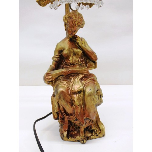 11 - FIGURAL LADY LAMP BASE