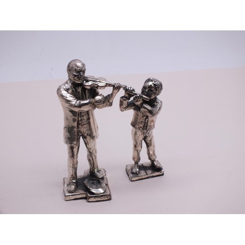 21 - TWO SILVERPLATE FIGURES