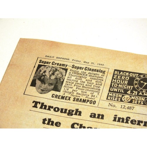 22 - TWO 1940's NEWSPAPER'S