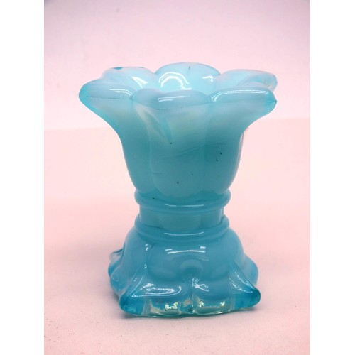 26 - FRENCH BLUE GLASS VASE