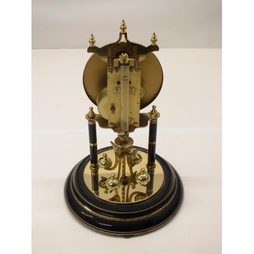 27 - GLASS DOME MANTEL CLOCK