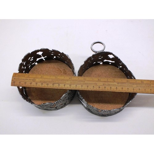 36 - TWO WINE BOTTLE HOLDERS