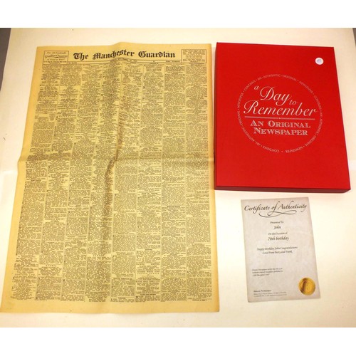 37 - ORIGINAL 1940's NEWSPAPER - BOXED