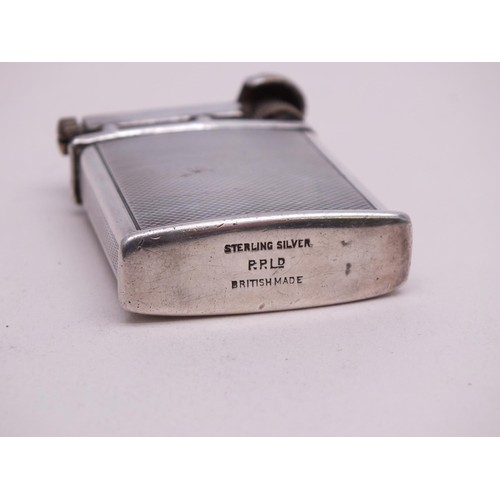 83 - STERLING SILVER PARKER PIPE Co LIFT ARM LIGHTER