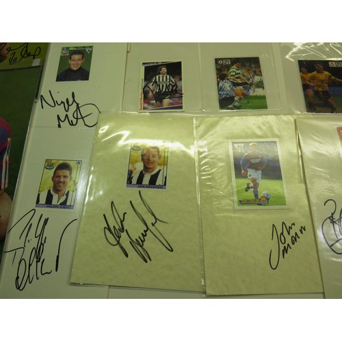 53 - COLLECTION OF SIGNED AUTOGRAPHED FOOTBALL MEMORABILIA