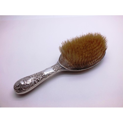 102 - SILVER HAIR BRUSH- CHESTER