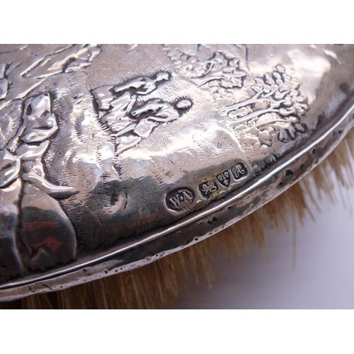 102 - SILVER HAIR BRUSH- CHESTER