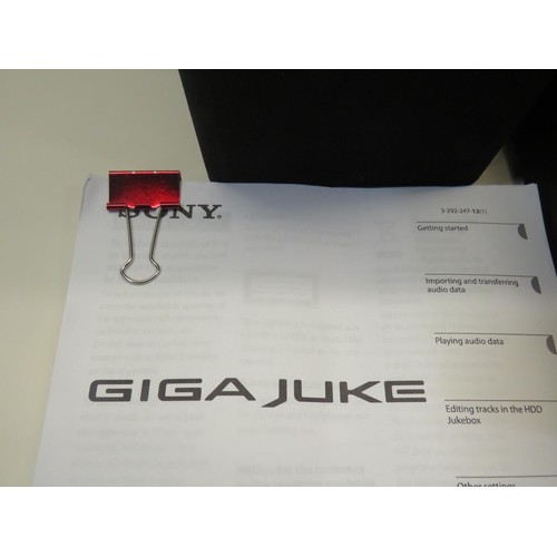 111 - SONY GIGA JUKE HDD AUDIO SYSTEM MUSIC STORAGE SYSTEM NAS- E35HD