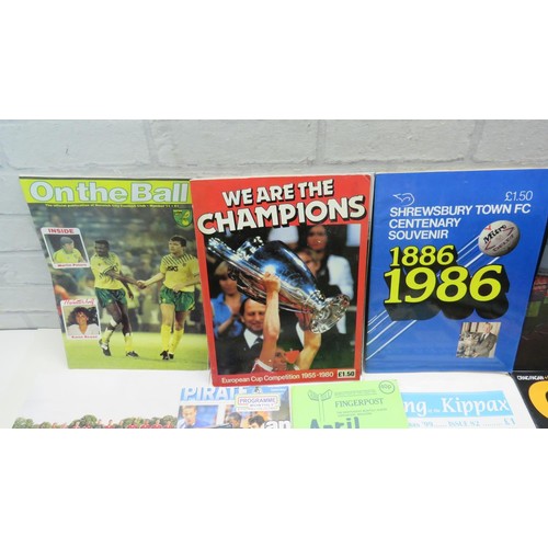 112 - 100+ FOOTBALL PROGRAMMES 1970 to 2013 INCLUDES LIVERPOOL, CHELSEA & FANZINES